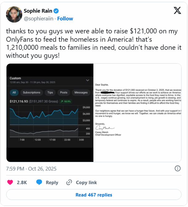 sophie rain instagram photo #1